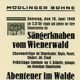 Plakat der Mödlinger Bühne vom 19.6.1949