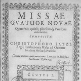 Cantus-Stimme der Missae novae (1661). Exemplar aus dem Besitz des französischen Musikgelehrten Sébastien de Brossard.