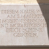 ehemalige Gedenktafel am Geburtshaus Sigmund-Haffner-Gasse 12 (Salzburg)