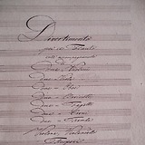 Divertimento für Flöte und Orchester, A-Dur. Autograph um 1830, I-BZf JS 135. Foto: Hildegard Herrmann-Schneider
