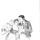 Rollenbildnis als Hans (gemeinsam mit Paula Mark als Marie) in Die verkaufte Braut von Fr. Smetana bei der Erstaufführung an der Wiener Hofoper am 4.10.1896 (Wiener Bilder, 11.10.1896, 12)