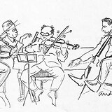 Peer Andersen, Das Künstlerquartett Silving (von links nach rechts: H. Faltl, Jos. Richter, B. Silving, F. Horak, Radio-Wien 2/16 [1925], 3)