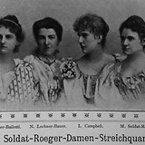 Soldat-Roeger Quartett um 1898 (A. Ehrlich [Hg.], Das Streich-Quartett in Wort und Bild 1898)