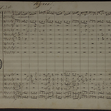 Anton Bruckner, Kyrie aus der Missa solemnis in b, (WAB 29). Autograph im Bruckner-Archiv des Augustiner Chorherrenstifts St. Florian (A-SF 19.7, fol. 3r).