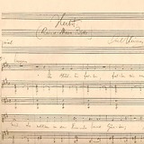 Beginn des Liedes Herbst (T: R. M. Rilke), Autograph