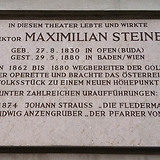 Gedenktafel am Theater an der Wien, Millöckergasse 1 (Wien VI)