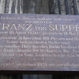 Gedenktafel am Sterbehaus von Franz v. Suppè, Opernring 23 (Wien I)