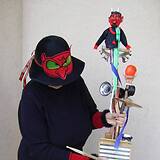 Maskengestalt mit Teufelsgeige, Baden bei Wien, 2006