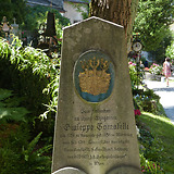 Gedenkstein an Giuseppe Tomaselli am Friedhof von St. Peter in Salzburg