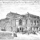 Ansicht des geplanten Theaterneubaues (Wiener Bilder 14.6.1896, 5)