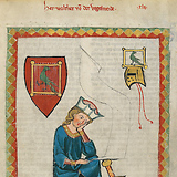 Miniatur im Codex Manesse (UB Heidelberg, Cod. Pal. germ. 848, fol. 124r)