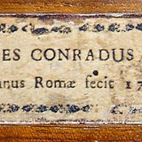 Signatur Orgel Rom, S. Eustachio (1767)